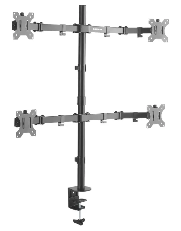 RM-240T | RAYMAX Heavy Duty Quad Monitor Stand | Up to 32 inch